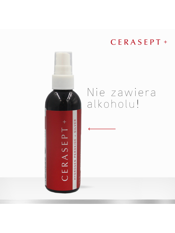 Cerasept+ Antybakteryjny Płyn Do Uszkodzonej Skóry, Na Odleżyny 100ml Ropiejąca Rana