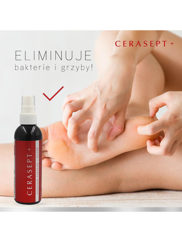 Cerasept+ Antybakteryjny Płyn Do Uszkodzonej Skóry, Na Odleżyny 100ml Ropiejąca Rana